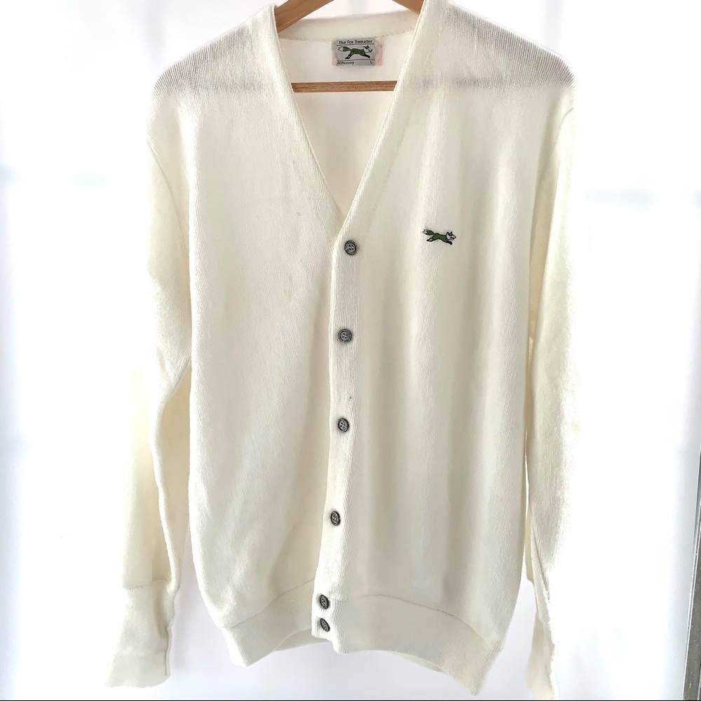 Vintage The Fox Sweater JC Penny Size L